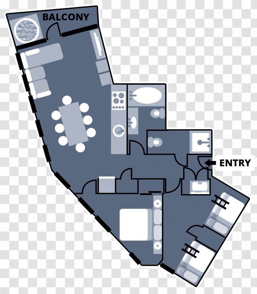 Floor Plan Hot Tub Huski House Apartment - Accommodation - Layout Transparent PNG