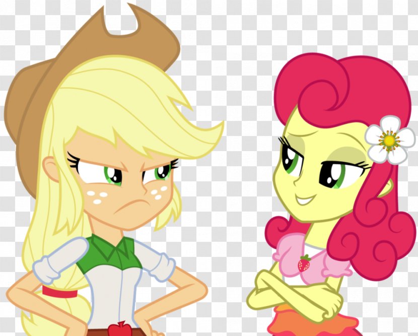 Applejack My Little Pony: Equestria Girls Strawberry - Heart Transparent PNG
