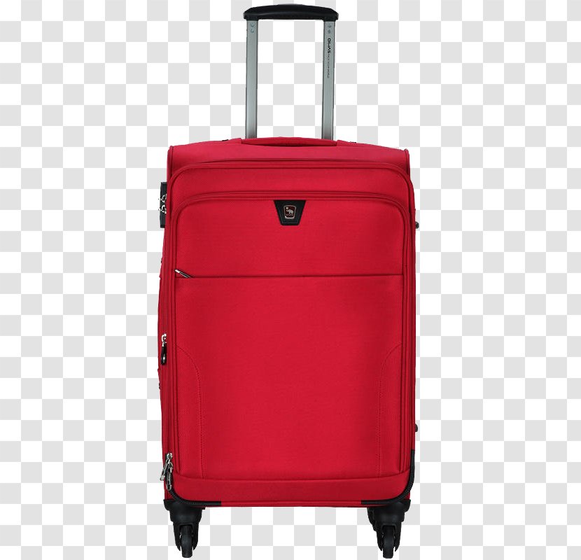 Red - Hand Luggage - Suitcase Transparent PNG