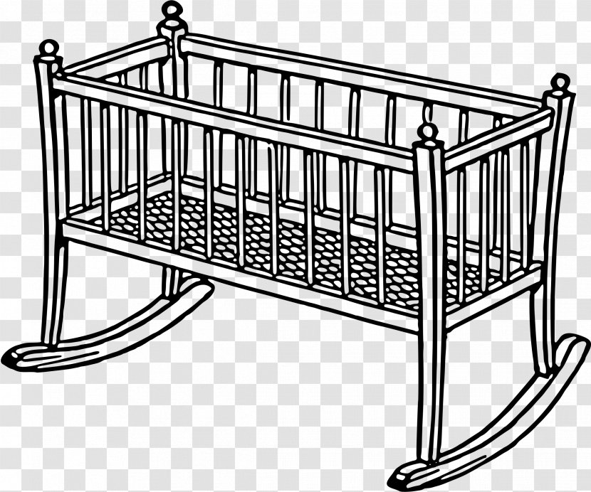 Cots Bassinet Infant Clip Art - Bed Transparent PNG