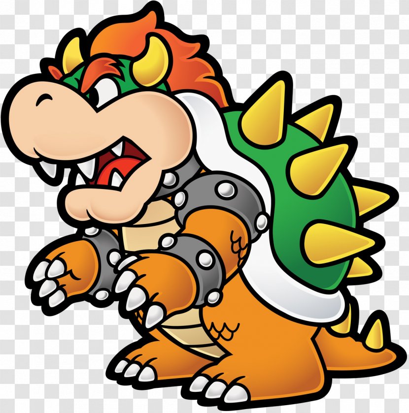 Super Mario Bros. Paper & Luigi: Bowser's Inside Story - Bowser - Bearded Dragon Transparent PNG