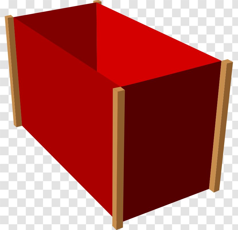 Clip Art - Red - 3d Box Transparent PNG