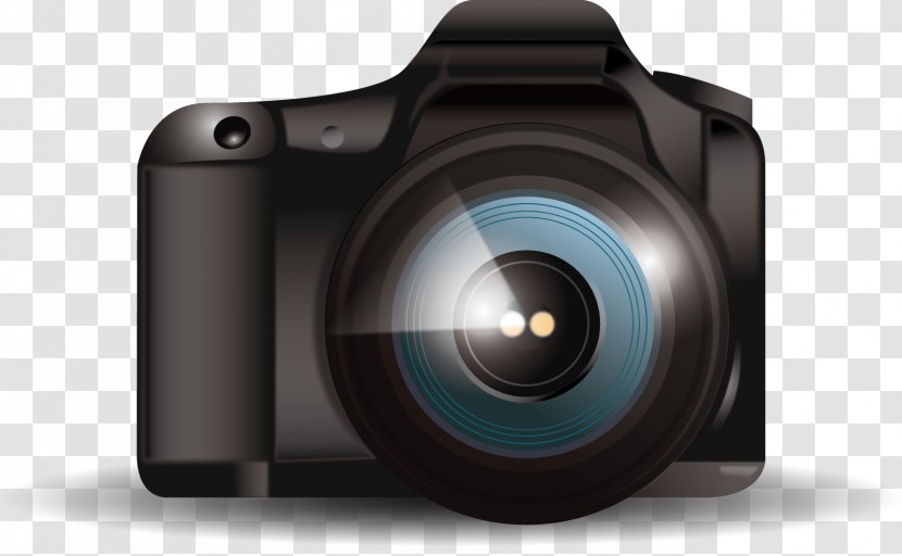 Digital SLR Mirrorless Interchangeable-lens Camera Lens - Interchangeablelens - Vector Hand-painted Realistic Style Transparent PNG