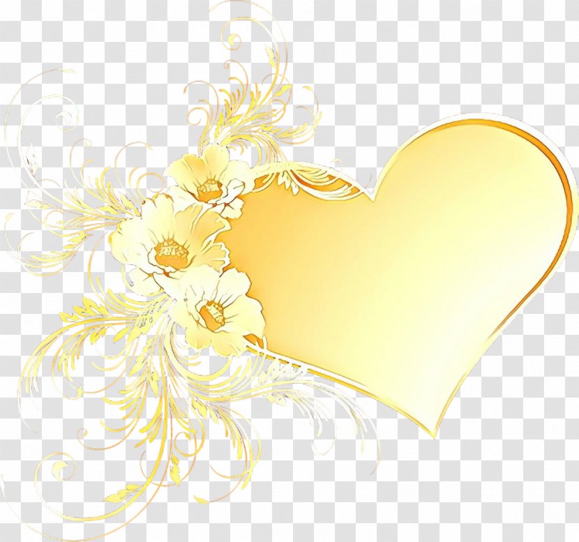 Heart Yellow Clip Art Transparent PNG