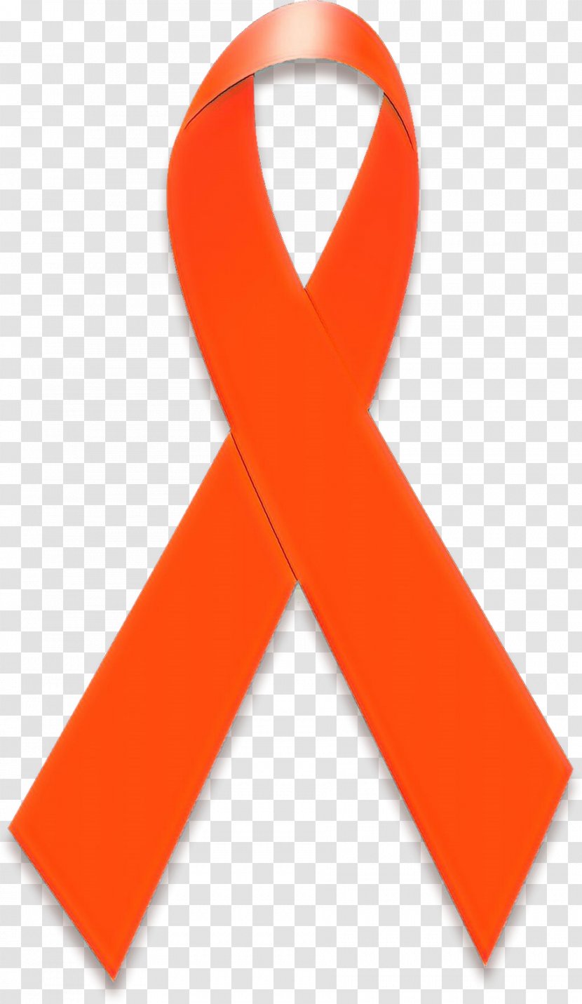 Red Background Ribbon - Symbol Orange Transparent PNG
