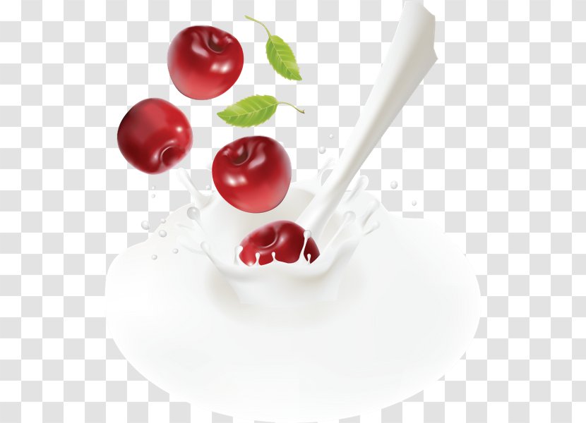 Cranberry Banana Flavored Milk Sweet Cherry Transparent PNG