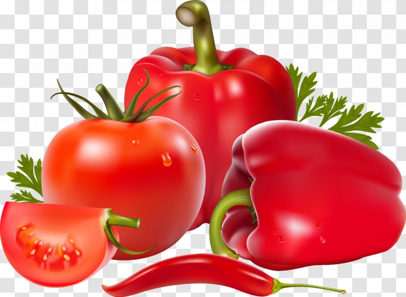 Vegetable Bell Pepper Tomato Food Beetroot - Natural Foods Transparent PNG