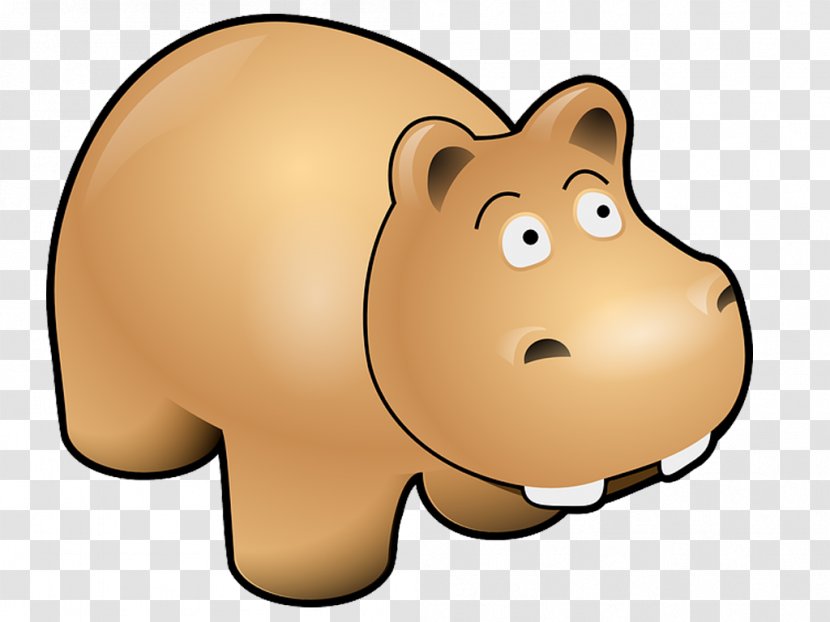Hippopotamus Cartoon The Hippo Clip Art - Nose - نور Transparent PNG