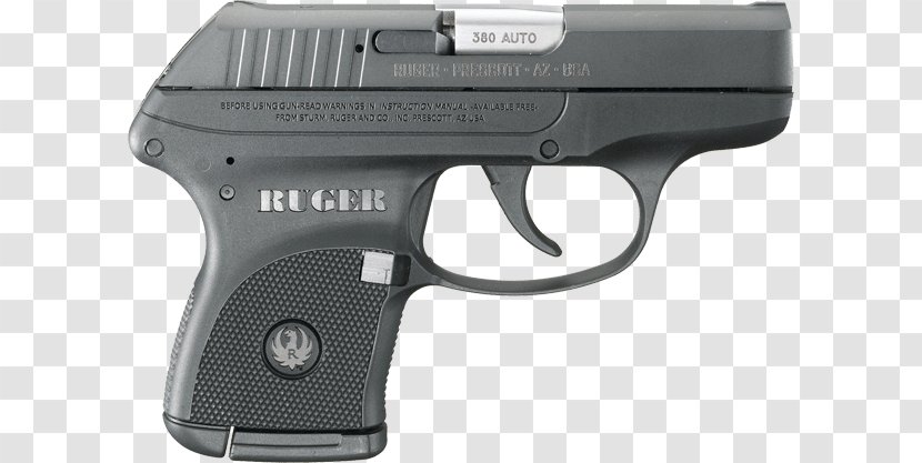 Ruger LCP .380 ACP Sturm, & Co. Semi-automatic Pistol Firearm - Gun Transparent PNG