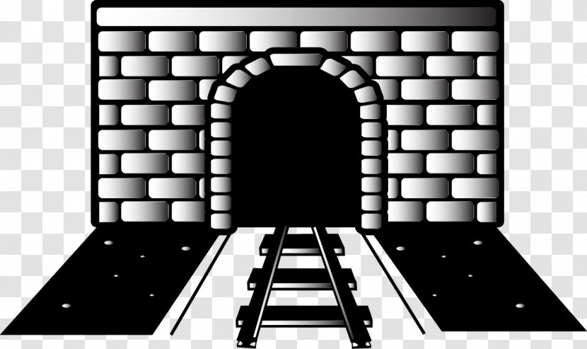 Rail Transport Train Tunnel Clip Art - Vector Illustration Railway Transparent PNG