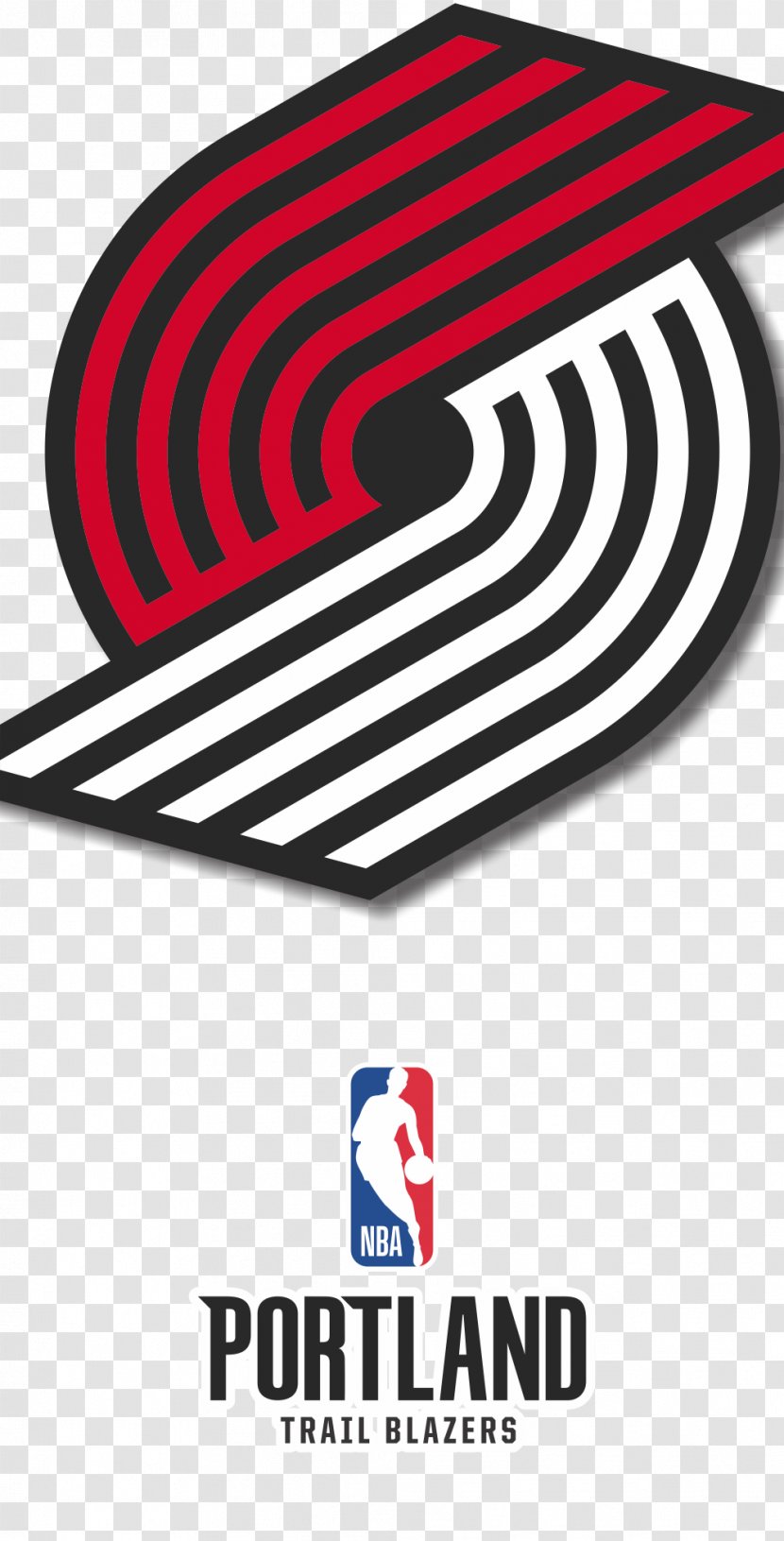 Portland Trail Blazers Logo Brand NBA - Shirt - Milan Transparent PNG