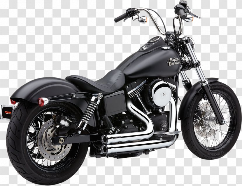 Exhaust System Harley-Davidson Super Glide Gas Motorcycle - Harleydavidson Transparent PNG