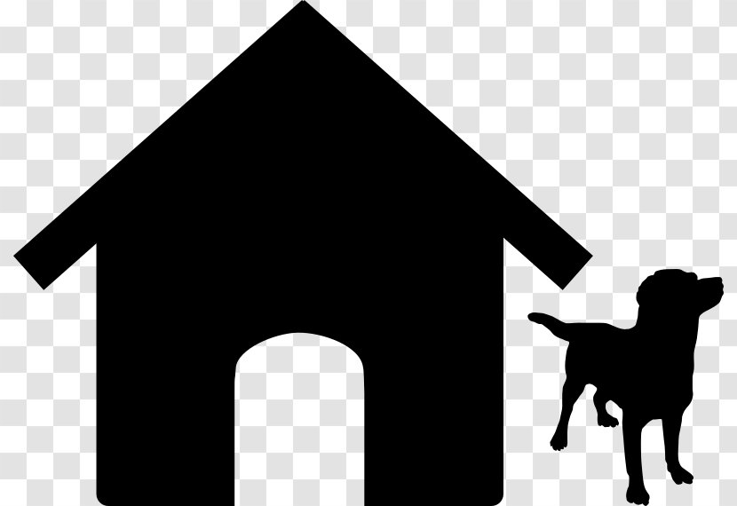 Dog Houses Desktop Wallpaper Clip Art - Silhoutte Transparent PNG