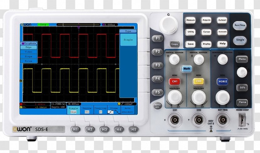 Digital Storage Oscilloscope Electronics Liquid-crystal Display RIGOL Technologies - Stereo Amplifier - Electronic Device Transparent PNG