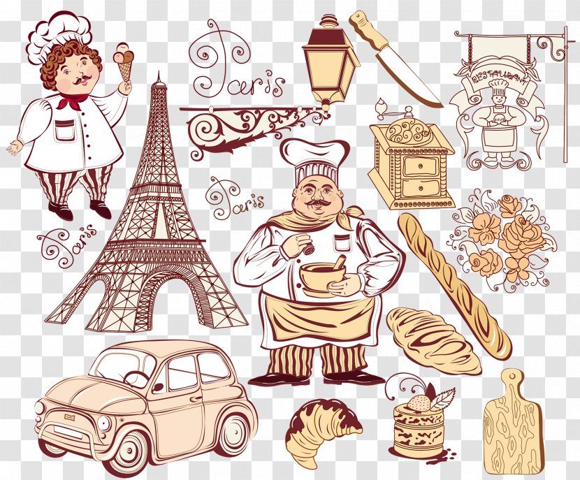 Paris Drawing Illustration - Food - Diet Icon Transparent PNG