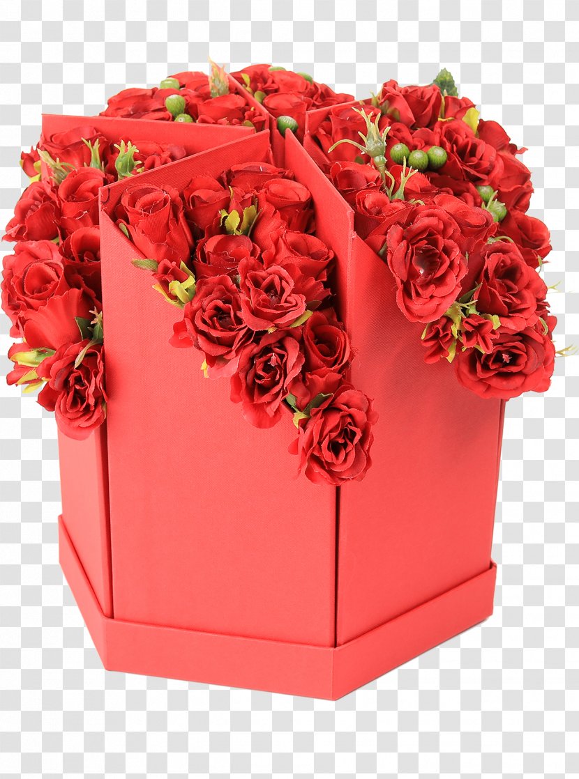 Cut Flowers Floral Design Garden Roses Floristry - Flower Box Transparent PNG