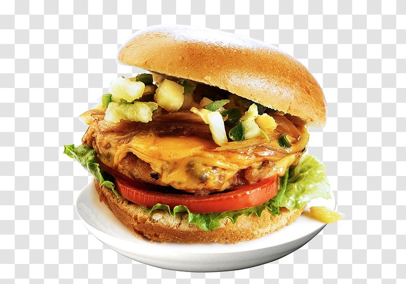 Breakfast Sandwich Cheeseburger Buffalo Burger Slider Hamburger - Fried Food - Korean Fast Transparent PNG