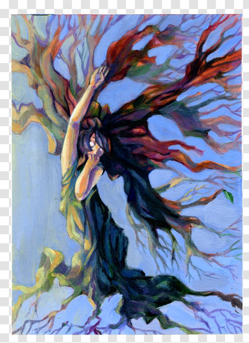 Watercolor Painting Fairy Acrylic Paint - Lady Transparent PNG