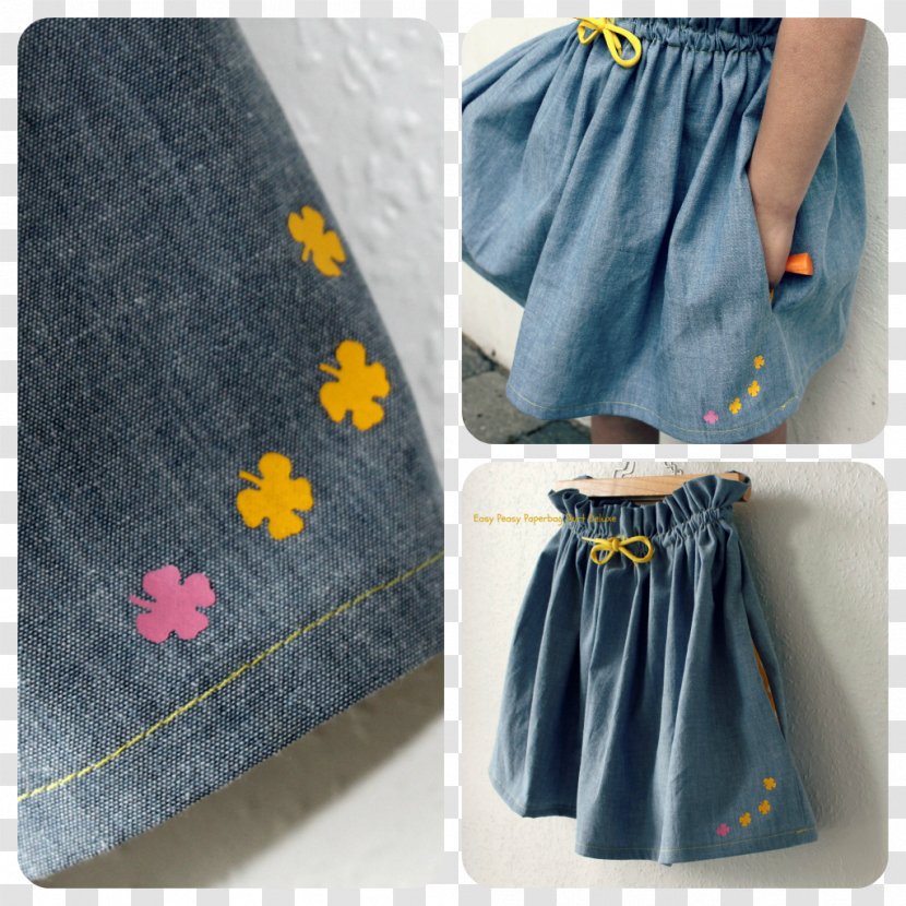 Denim Waist Skirt Jeans Pattern Transparent PNG