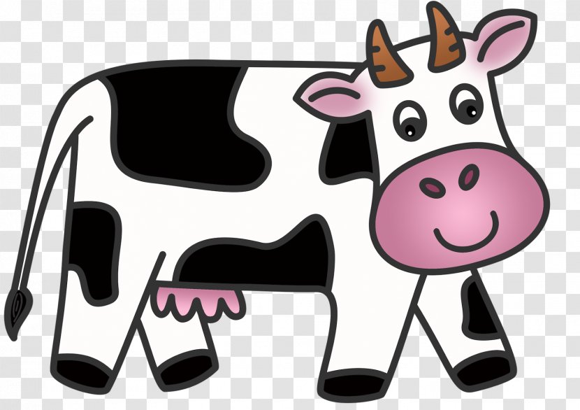Jersey Cattle Ayrshire Dairy Clip Art - Pink - Cow Cliparts Transparent PNG