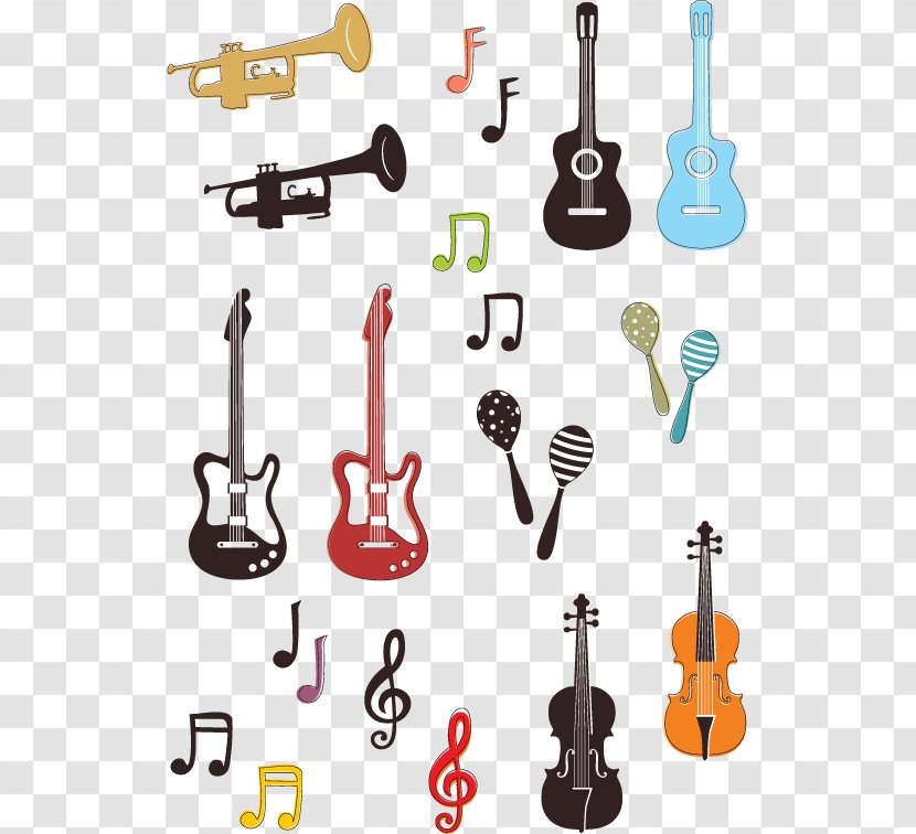 Musical Instrument Note Bugle Clip Art - Tree - Vector Instruments Material Transparent PNG