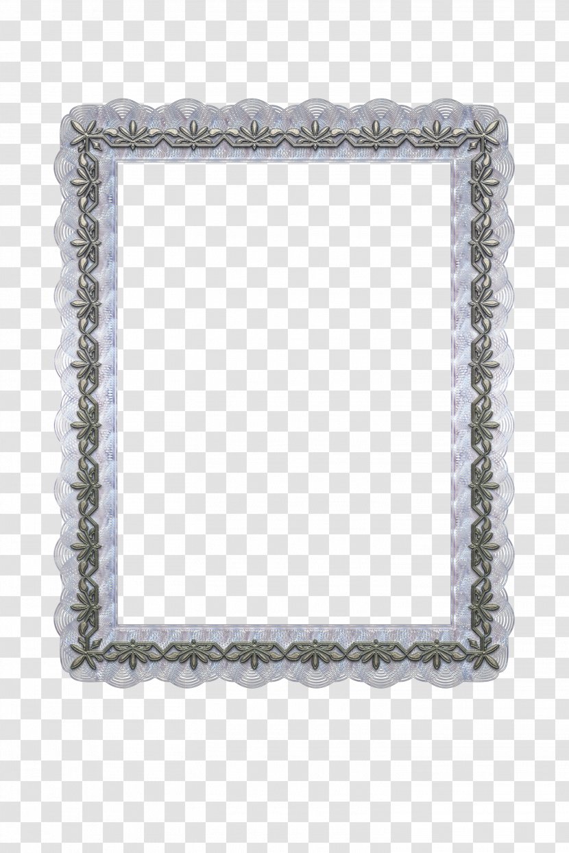 Picture Frames Silver Rectangle - European-style Photo Frame Transparent PNG