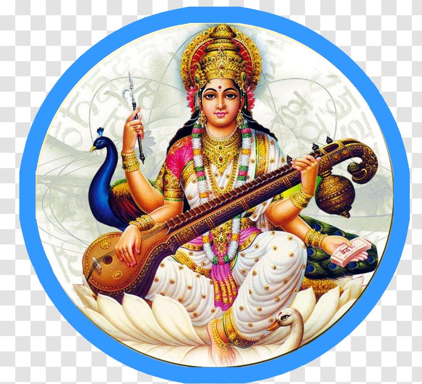 Saraswati Vandana Mantra Devi Basant Panchami - Goddess Transparent PNG
