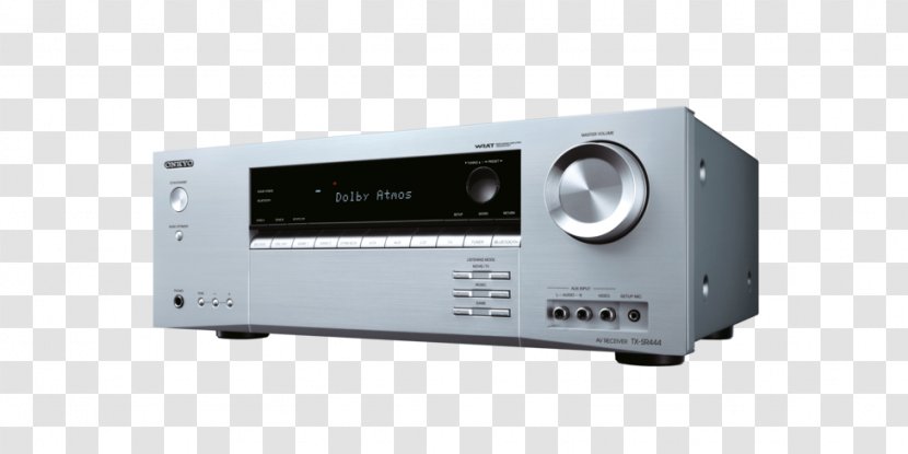Home Theater Systems AV Receiver Dolby Atmos Onkyo Surround Sound - 71 - Hardware Transparent PNG