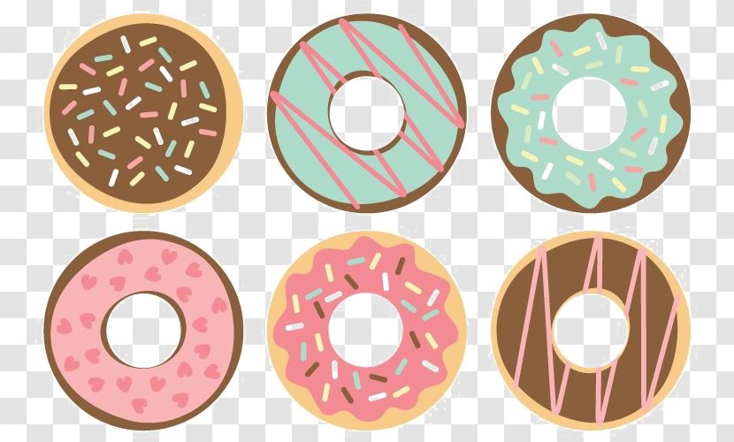 Donuts Clip Art Bagel Dessert Sprinkles - Birthday Transparent PNG