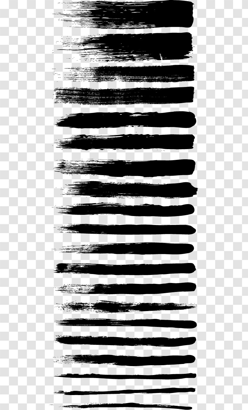 Ink Brush Painting Drawing - Pattern - Practical Black Vector Material Transparent PNG