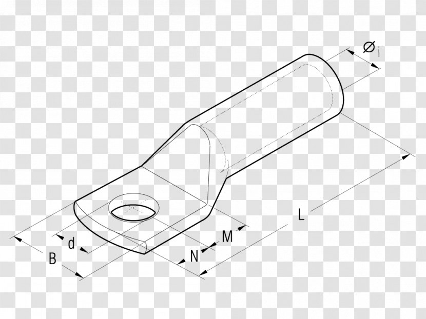 Copper Media Tensione Car Electrical Cable Spare Part - Drawing Transparent PNG