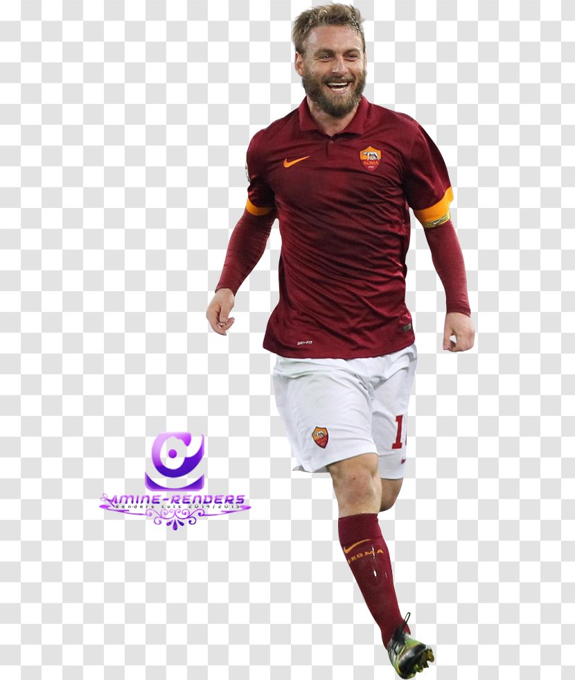 Daniele De Rossi A.S. Roma Football Player Jersey Transparent PNG