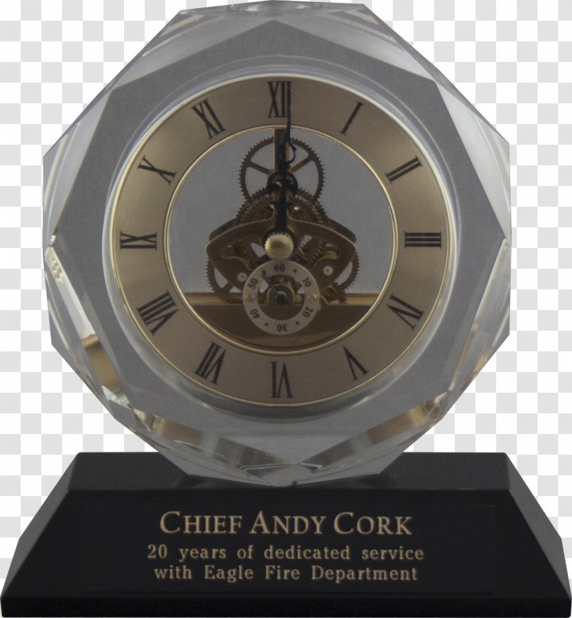 Clock M - Watch - Crystal Trophy Transparent PNG