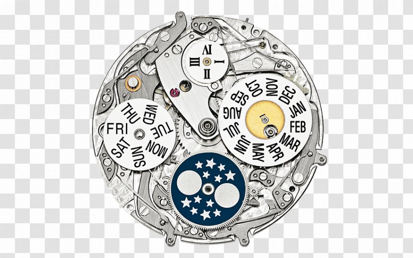 Patek Philippe SA Grande Complication Watch Movement - Silver Transparent PNG