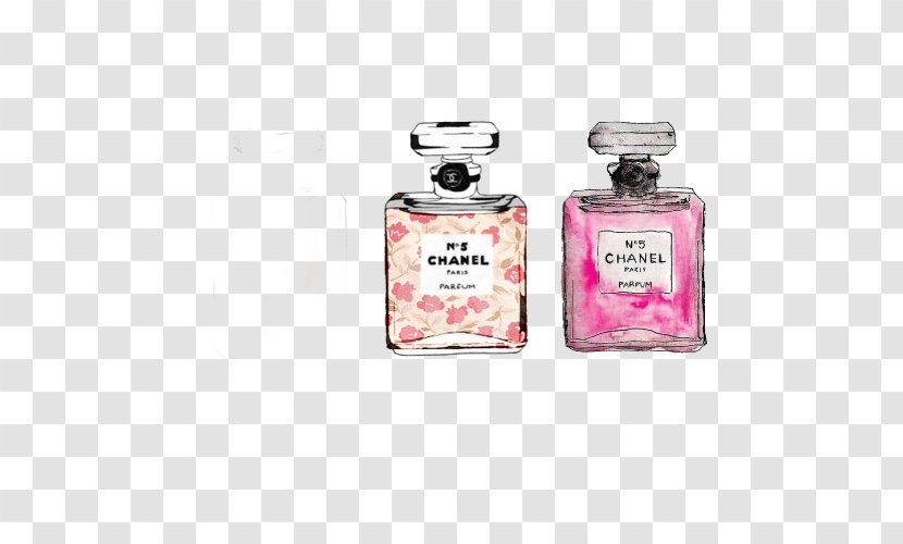Chanel No. 5 Coco Perfume Drawing Transparent PNG