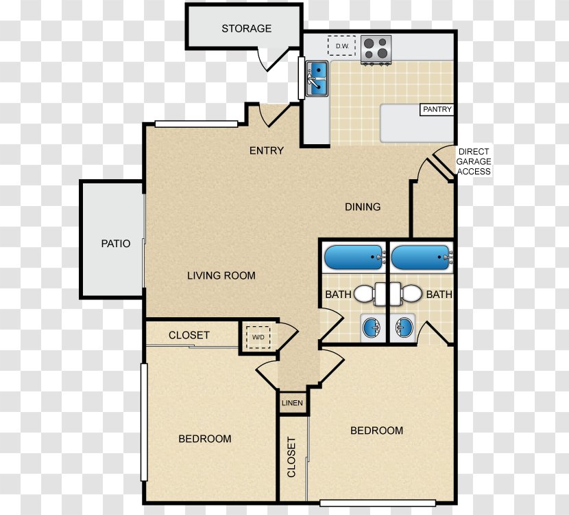 Floor Plan Line - Park Transparent PNG