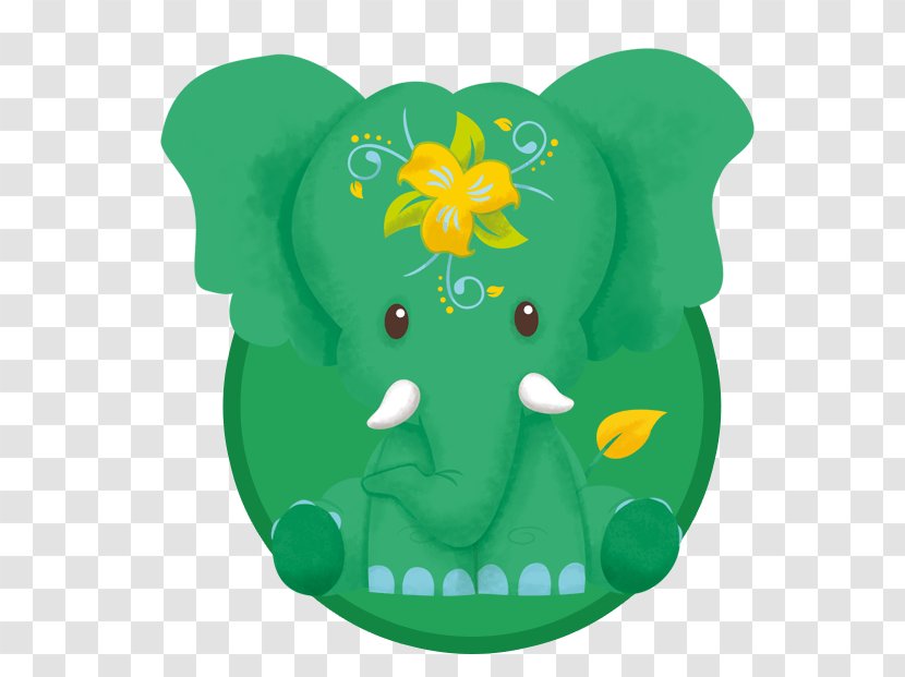 Flower Green - Elephant Tusk Transparent PNG