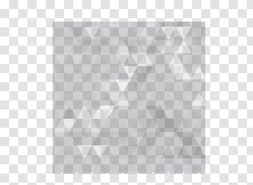 Triangle - Black And White - Triangular Cube Gray Pattern Vector Transparent PNG