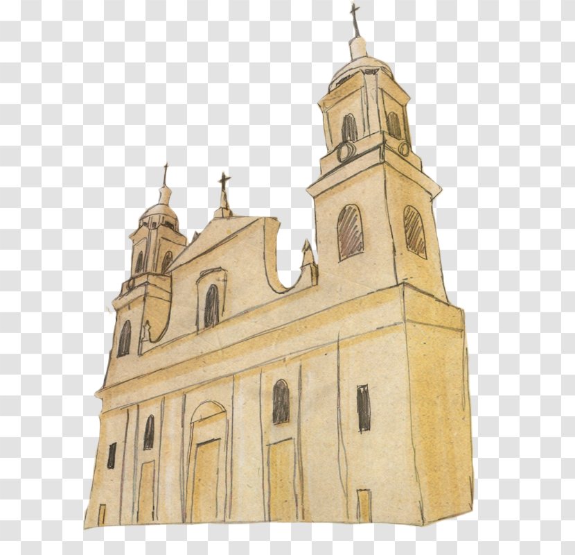 Basilica Parish Facade Medieval Architecture - Abbey - Jaime Duque Park Transparent PNG