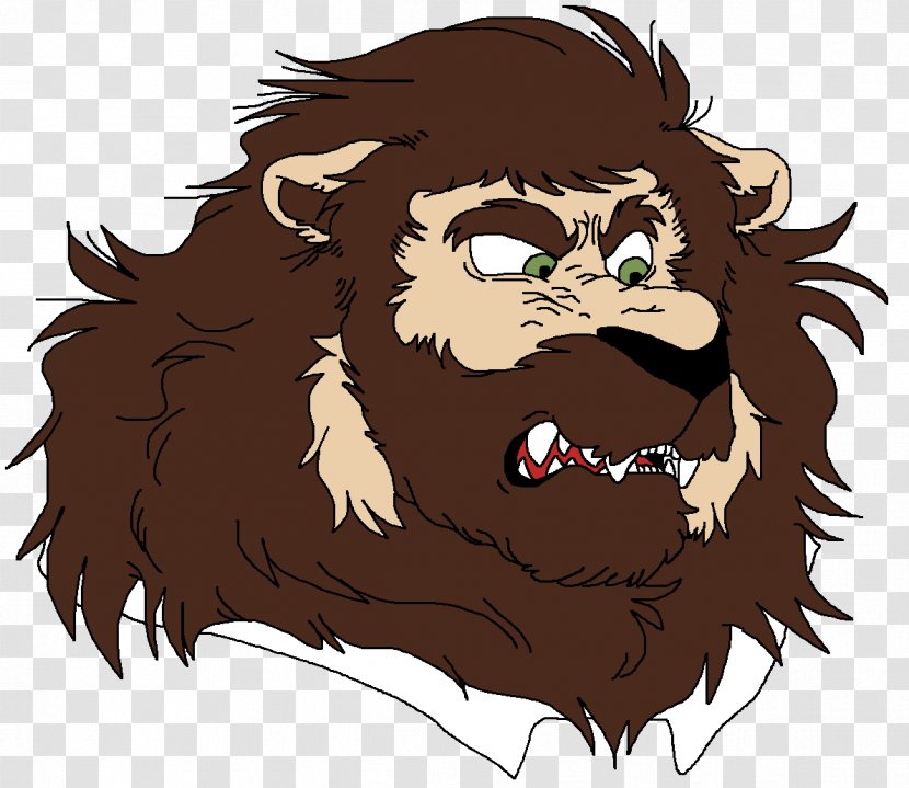 Lion Big Cat Cartoon - Snout Transparent PNG