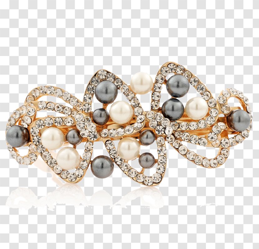 Pearl Brooch Diamond - Designer - Top Picks Jewelry Clip Transparent PNG