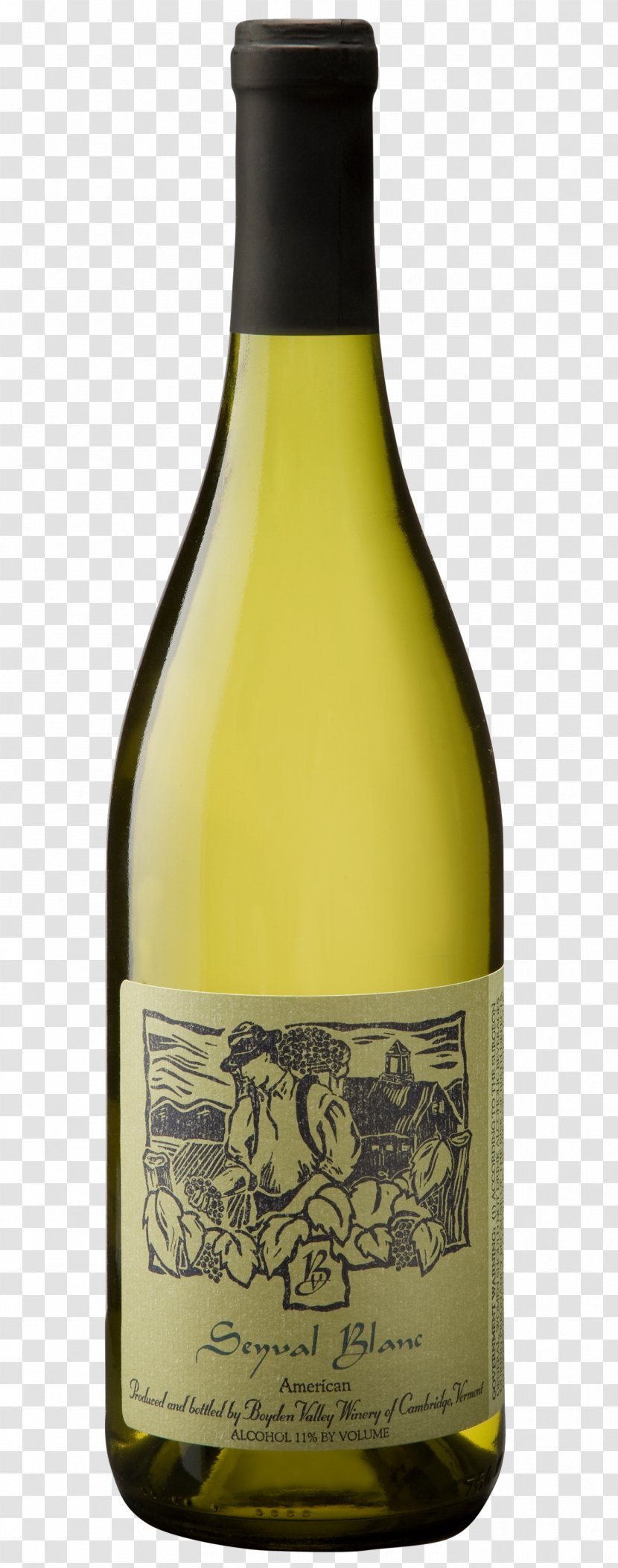 White Wine ECCOCIWINE SL Liqueur Glass Bottle - Cartoon Transparent PNG