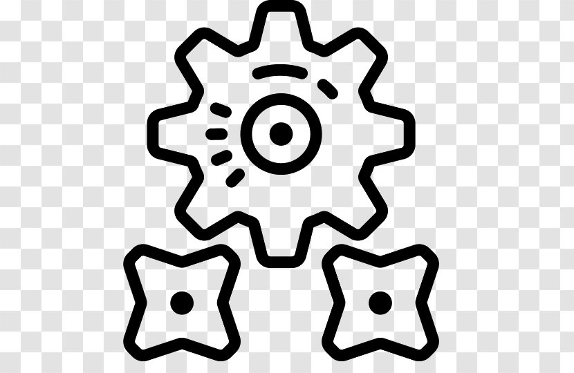 Magnetic Gear - Symbol - White Transparent PNG