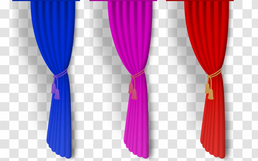 Curtain Textile Necktie - Purple - Color Curtains Transparent PNG
