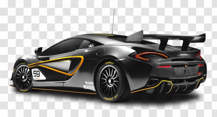 2017 McLaren 570S GT4 European Series British GT Championship Car - Sport - Black Transparent PNG