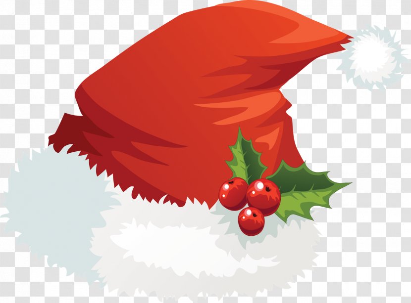 Santa Claus Suit Hat Clip Art - Mistletoe Transparent PNG