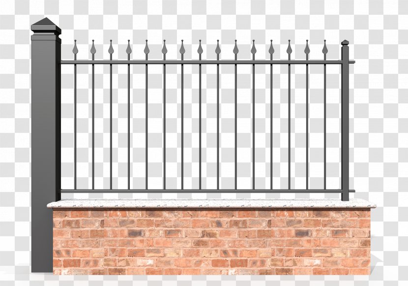 Picket Fence Gate Handrail Baluster - Facade Transparent PNG