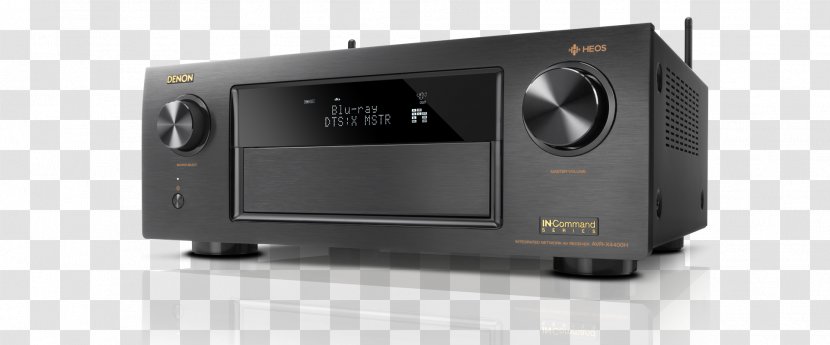 AV Receiver Denon Audio Surround Sound Home Theater Systems - 4k Resolution - Amplifier Transparent PNG