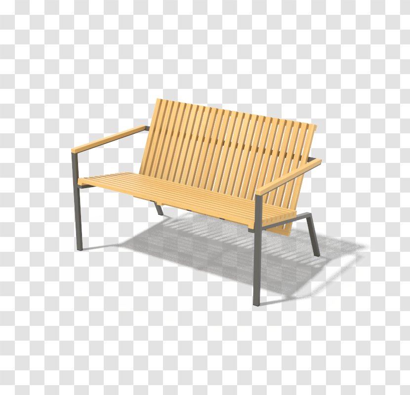 Bench Chair Armrest Garden Furniture Transparent PNG