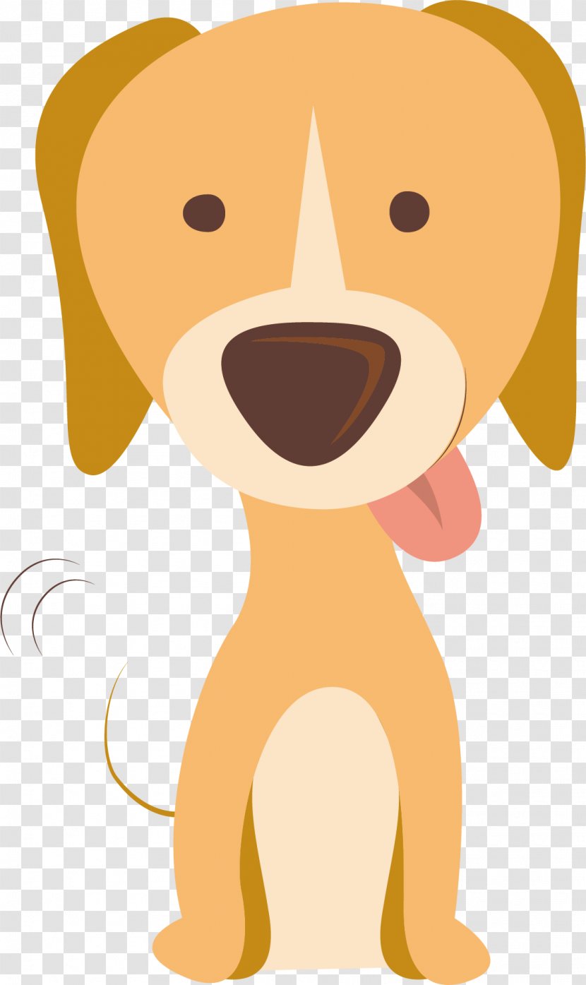 Puppy Dog Illustration - Cartoon - Vector Cute Brown Transparent PNG